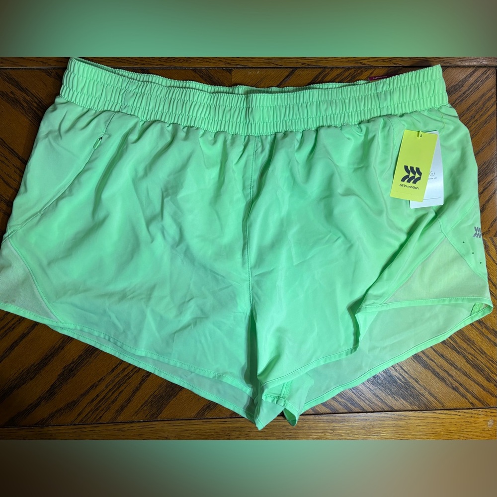 All in Motion Green Athletic Shorts